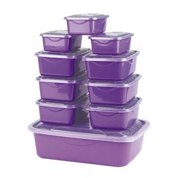 CJ. ORGANIZADOR VERSÁTIL 3,3L+ 6 POTES 700ML+ 3 POTES 300ML (10 PÇS)