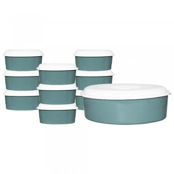 LINHA OVAL - CONSERV 6L + 9 POTES 1,3L (10 PÇS)