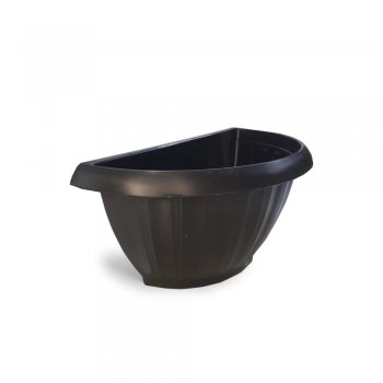 VASO GREGO DE PAREDE PRETO (25x13x12 CM) - 1,6L