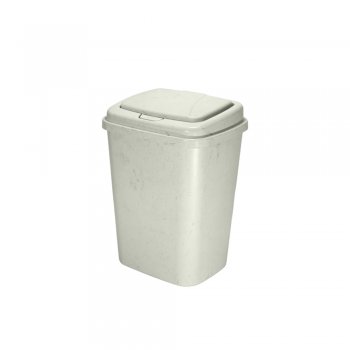 LIXEIRA RETANGULAR CLICK MARMORIZADA - 9L