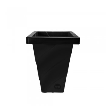 VASO ROMA QUADRADO G PRETO - 16,5L