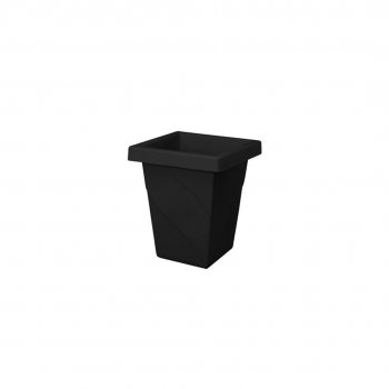 VASO ROMA QUADRADO PRETO 2,5L