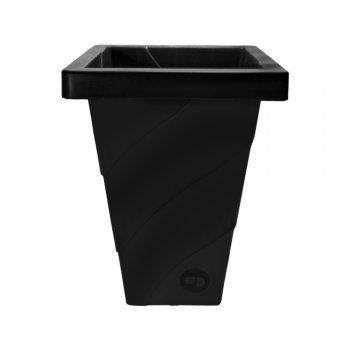 VASO ROMA QUADRADO GG PRETO - 20L