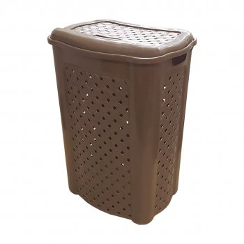 CESTO RATTAN C/ TAMPA COLOR - 45L