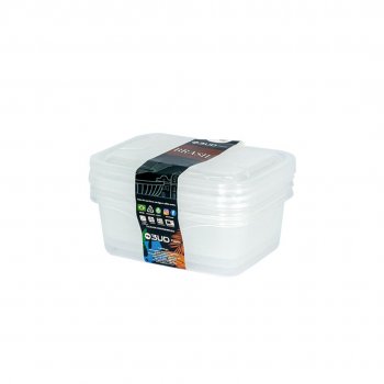 ORGANIZADORES RETANGULARES 1400ML- 3 PÇS