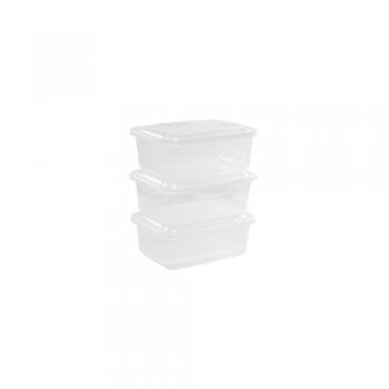 ORGANIZADOR RETANGULAR M - 700ML - 3 PÇS