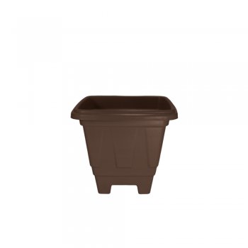 VASO QUADRADO M MARROM TABACO - 3,5L