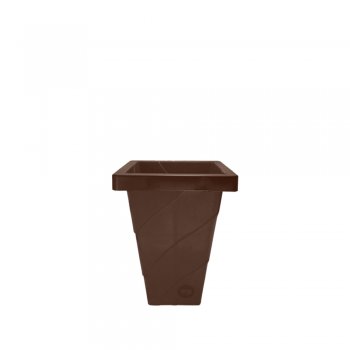 VASO ROMA QUADRADO P MARROM TABACO - 2,5L