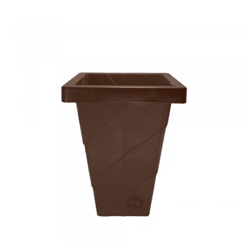 VASO ROMA QUADRADO G MARROM TABACO - 16,5L